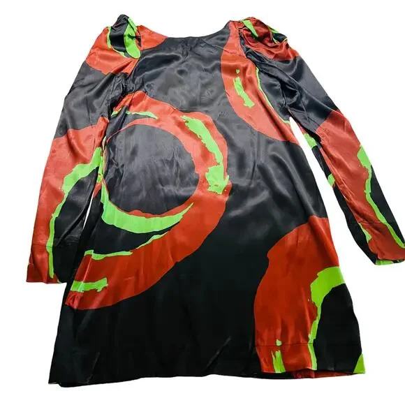 Rodebjer Gismara Printed Satin Crepe Dress Size XS NWT - Picture 5 of 11